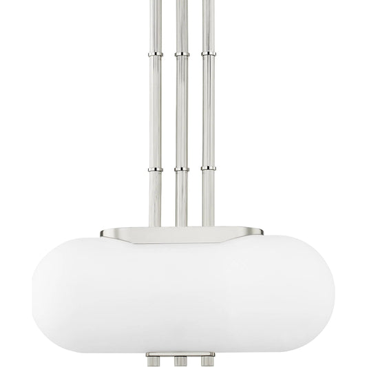 001 SR-860504 | Primary Silo | Palisade Island Light by Hudson Valley in brushed nickel. Made from steel in a modern style.