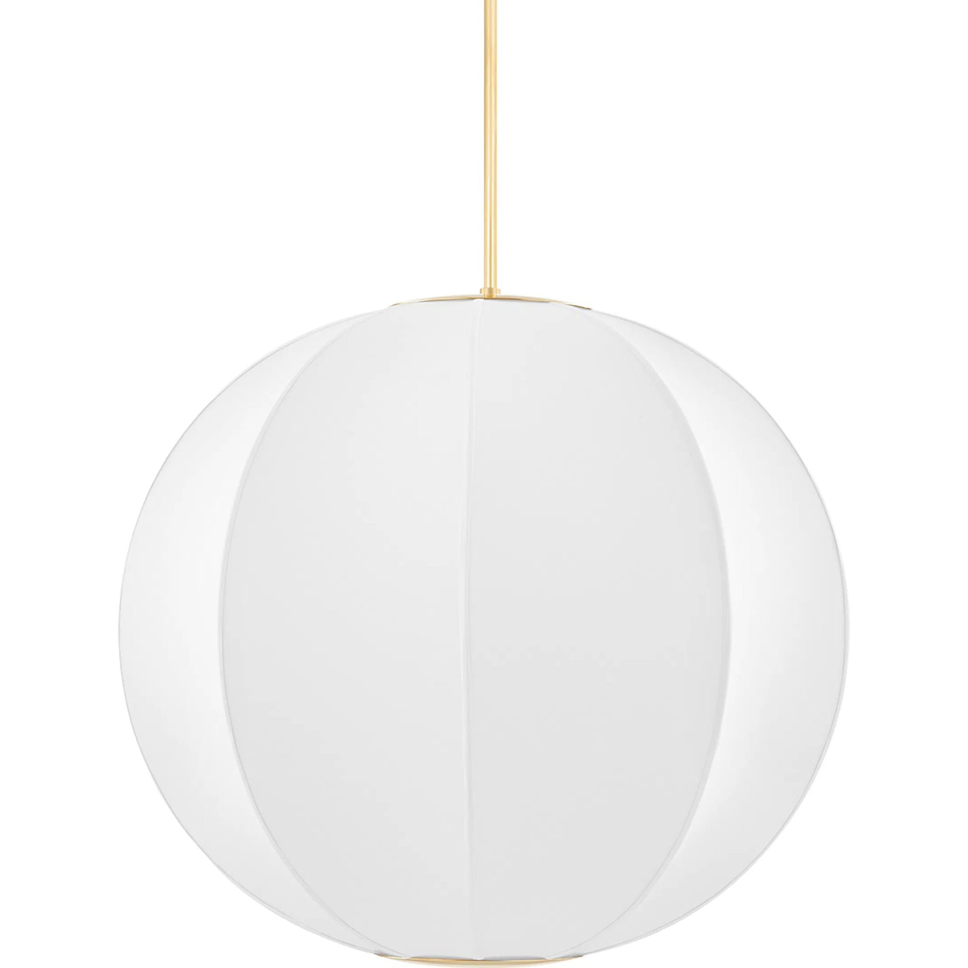 Jupiter Pendant by Hudson Valley in aged brass. Made from steel in a modern style.