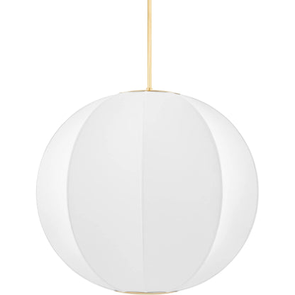 Jupiter Pendant by Hudson Valley in aged brass. Made from steel in a modern style.