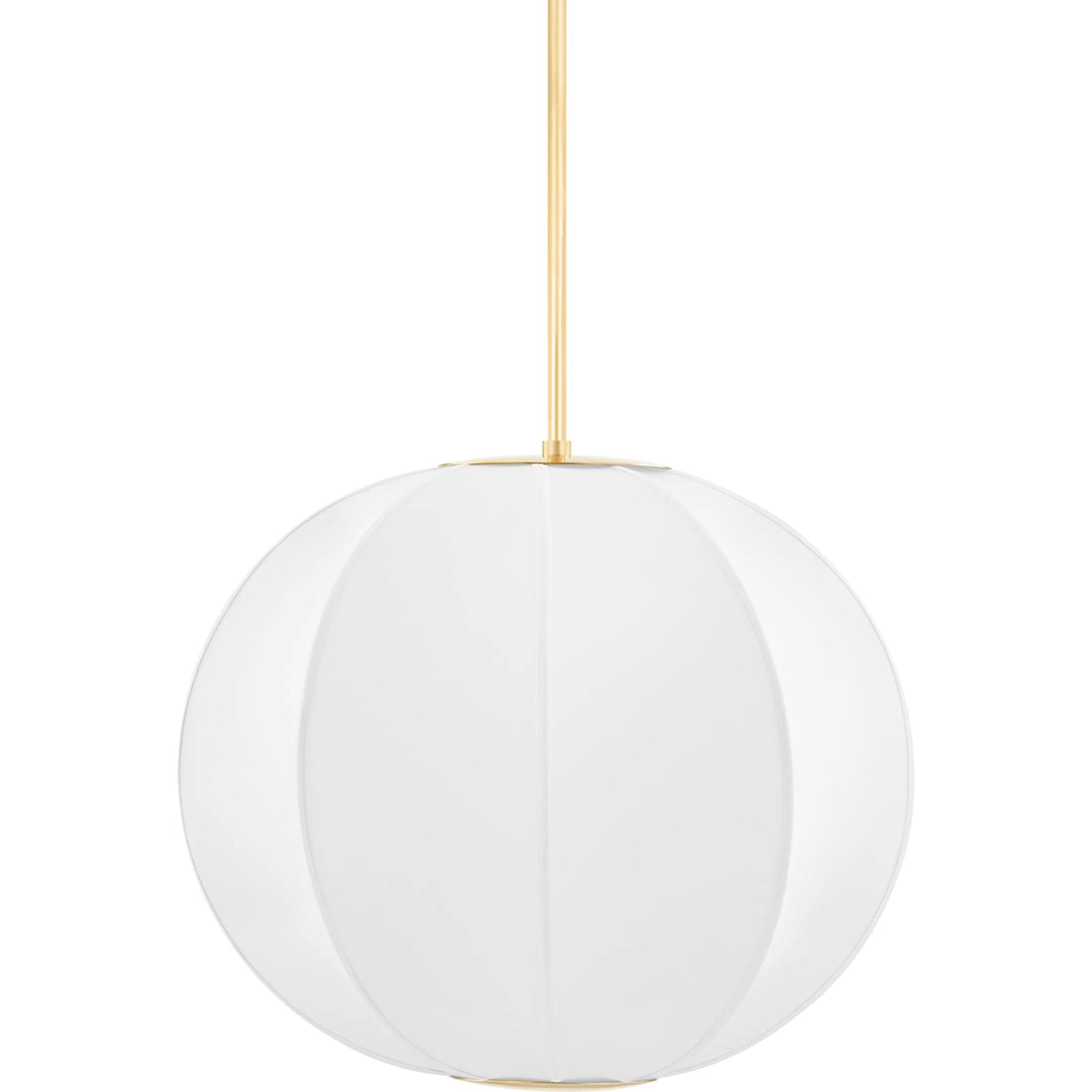 Jupiter Pendant by Hudson Valley in aged brass. Made from steel in a modern style.