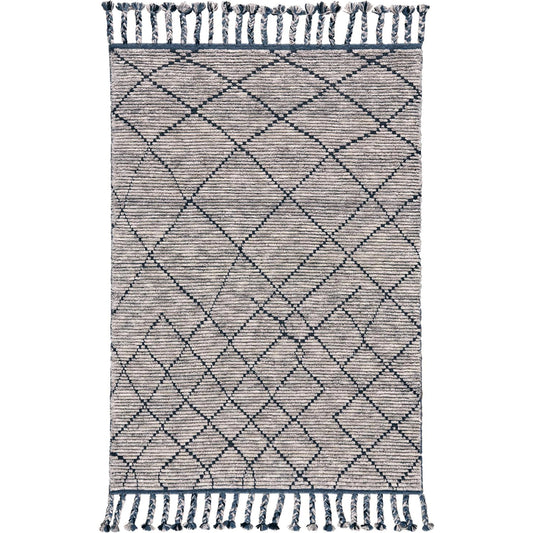 Twain Transitional Diamond Rug - 6778F by Feizy in taupe, blue, white. Made from wool in a unique style.