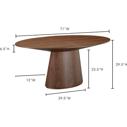Otago Oval Dining Table by Moe's Home Collection. Made from unique in a modern style.