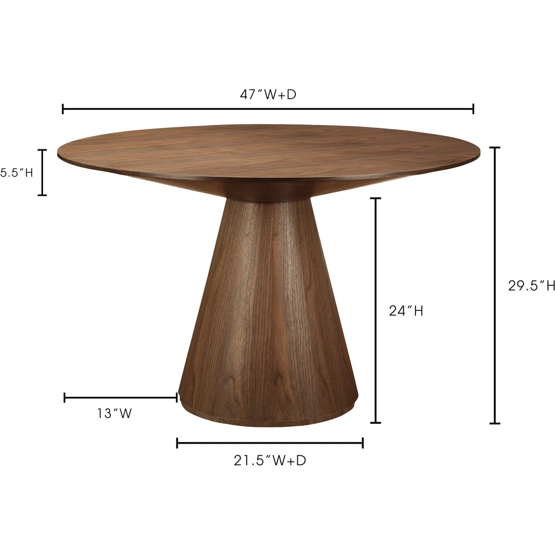 Otago Round Dining Table by Moe's Home Collection. Made from unique in a modern style.