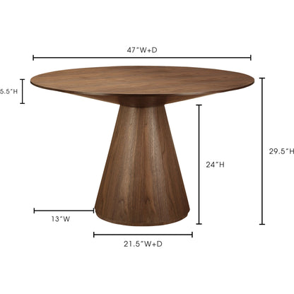Otago Round Dining Table by Moe's Home Collection. Made from unique in a modern style.