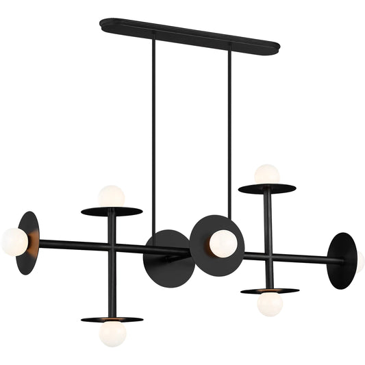 001 SI-2234869 | Primary Silo | Nodes Large Linear Chandelier by Visual Comfort & Co.. Made from steel in a unique style.