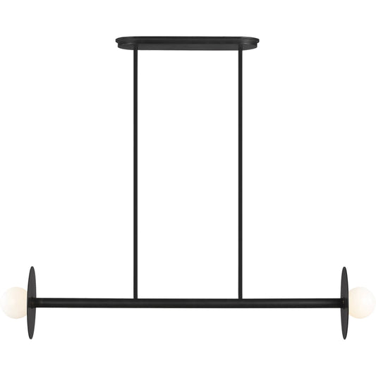 001 SI-2234871 | Primary Silo | Nodes Medium Linear Chandelier by Visual Comfort & Co.. Made from steel in a unique style.