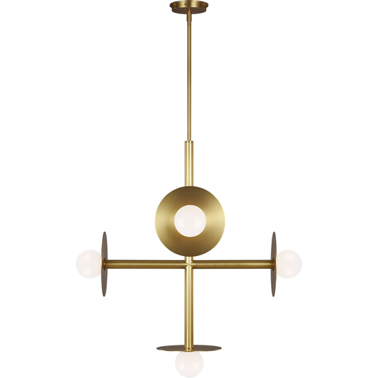 Nodes Large Chandelier by Visual Comfort & Co.. Made from steel in a unique style.