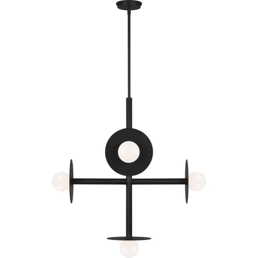 Nodes Large Chandelier by Visual Comfort & Co.. Made from steel in a unique style.