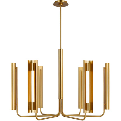 Carson Six Light Chandelier by Visual Comfort & Co.. Made from steel in a unique style.