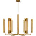 Carson Six Light Chandelier by Visual Comfort & Co.. Made from steel in a unique style.