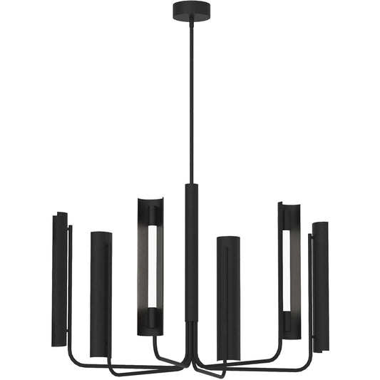 Carson Six Light Chandelier by Visual Comfort & Co.. Made from steel in a unique style.