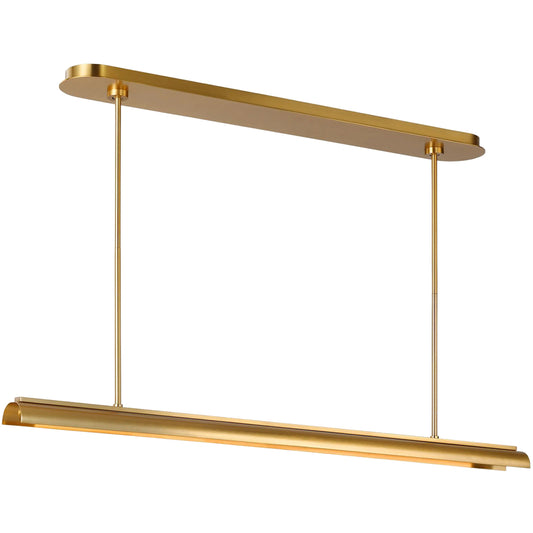 Carson One Light Linear Chandelier by Visual Comfort & Co.. Made from steel in a unique style.