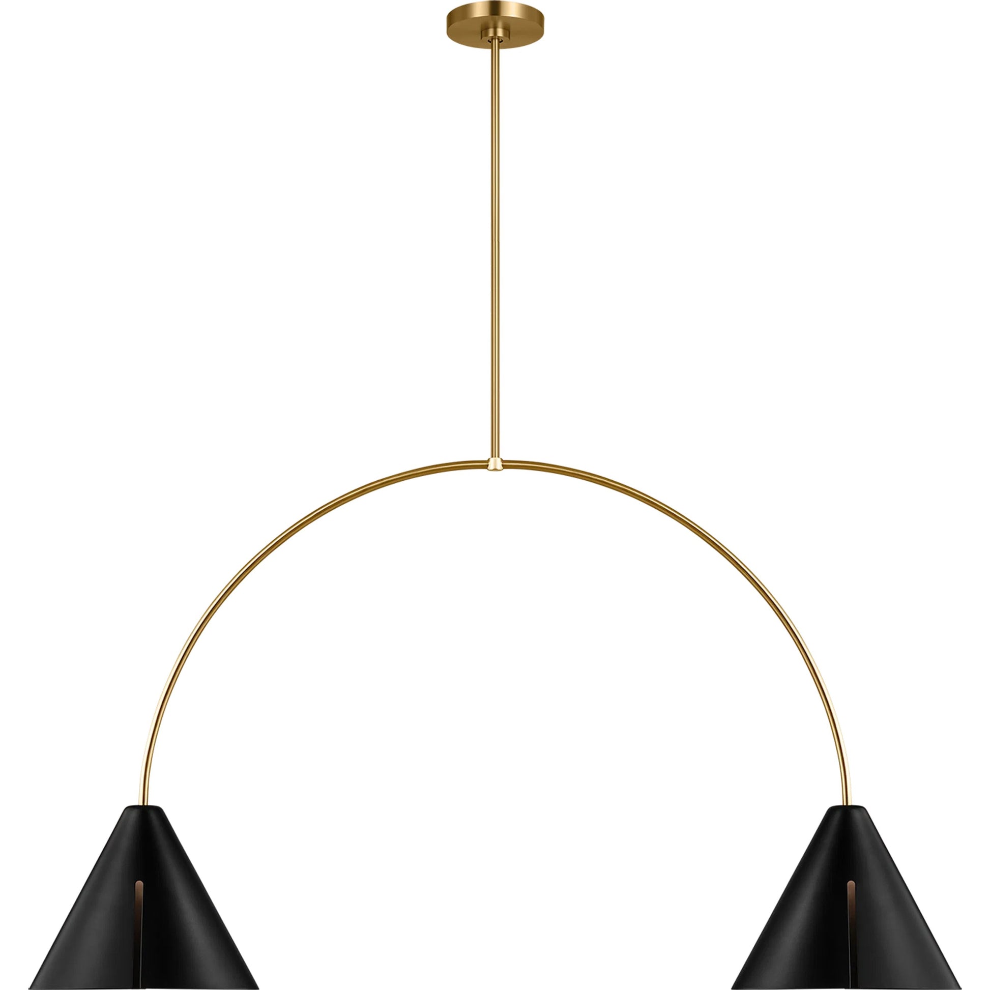 Cambre Large Linear Chandelier by Visual Comfort & Co.. Made from steel in a unique style.