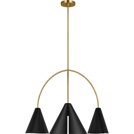 Cambre Large Chandelier by Visual Comfort & Co.. Made from steel in a modern style.