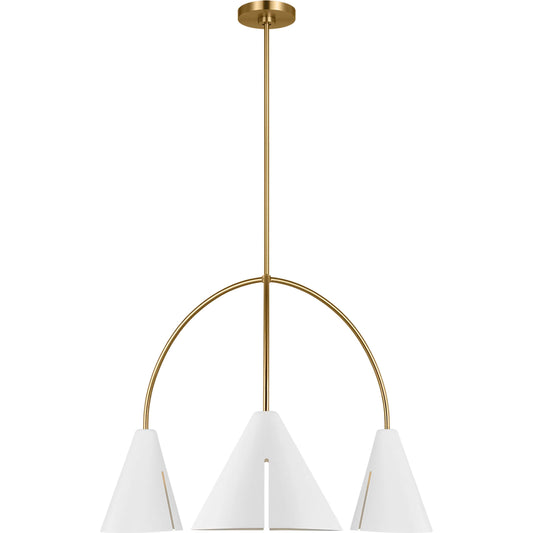 Cambre Large Chandelier by Visual Comfort & Co.. Made from steel in a modern style.