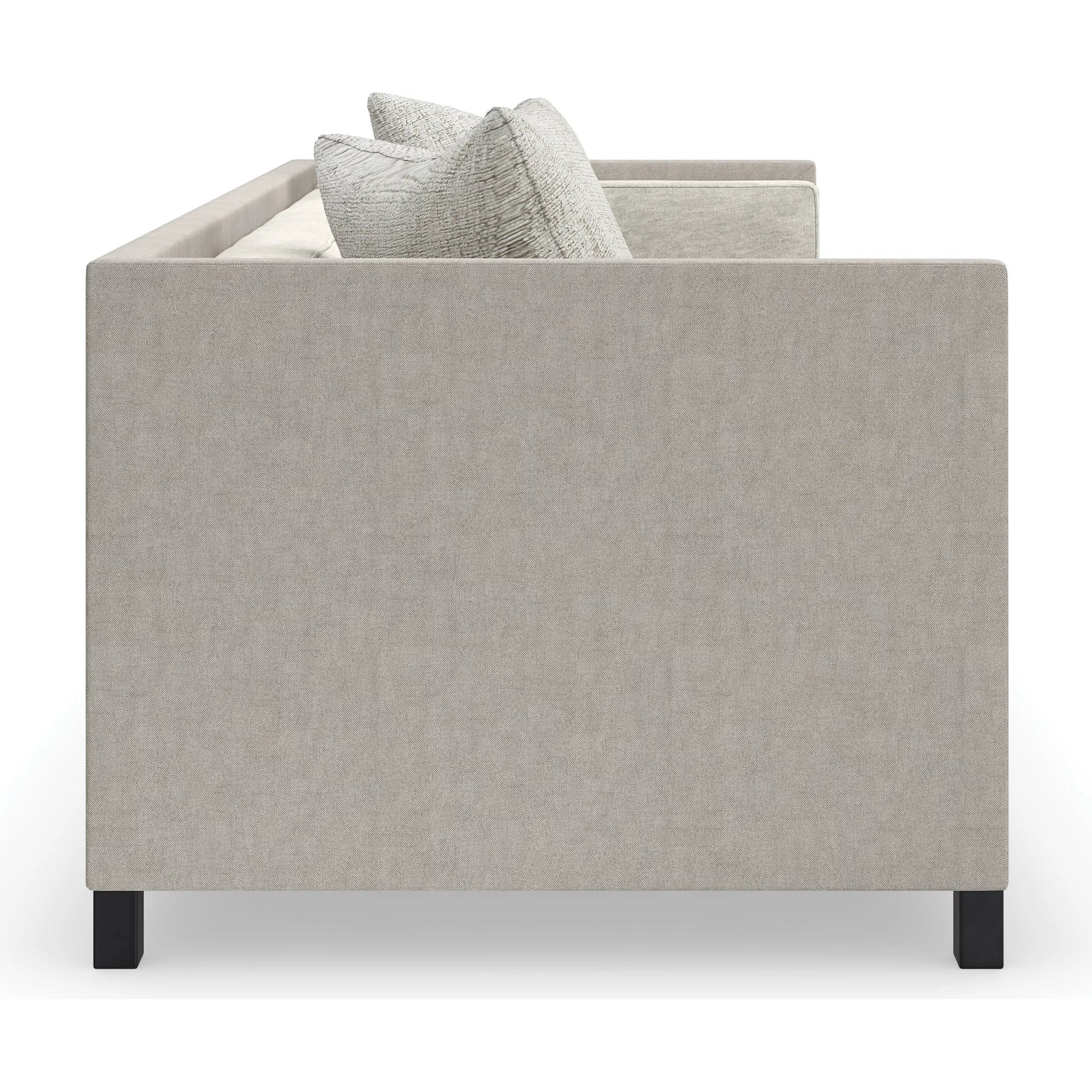 Tuxedo Sofa by Caracole in brushed deep bronze. Made from unique in a unique style.