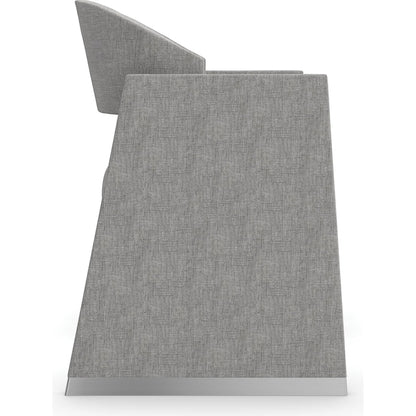 Polish Off Dining Chair by Caracole in gray, silver and polished silver. Made from unique in a transitional style.