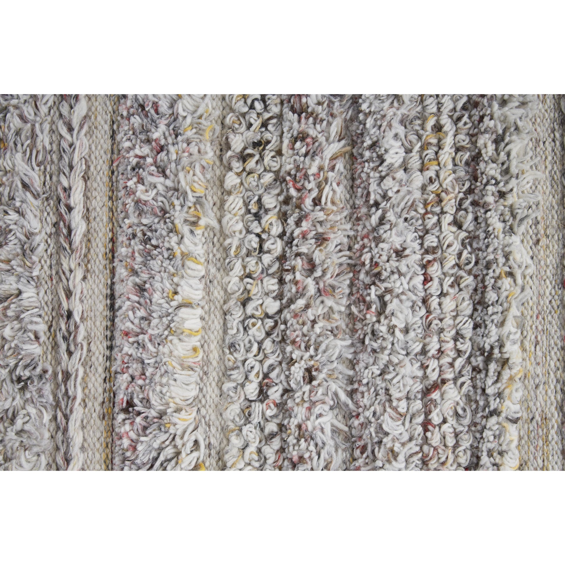 Alden Transitional Stripes Rug - 8637F by Feizy in taupe, ivory, red. Made from polyester in a unique style.