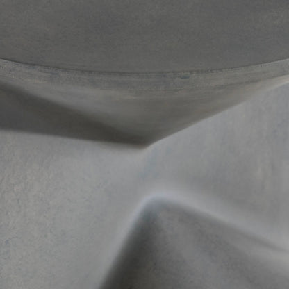 Sintra Side Table by Bernhardt in grey. Made from concrete in a unique style.
