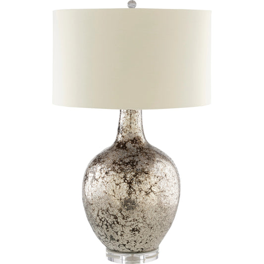 Kendra - 23145 by Surya in ivory, n/a and silver. Made from polyester, glass, metal, crystal in a transitional style.