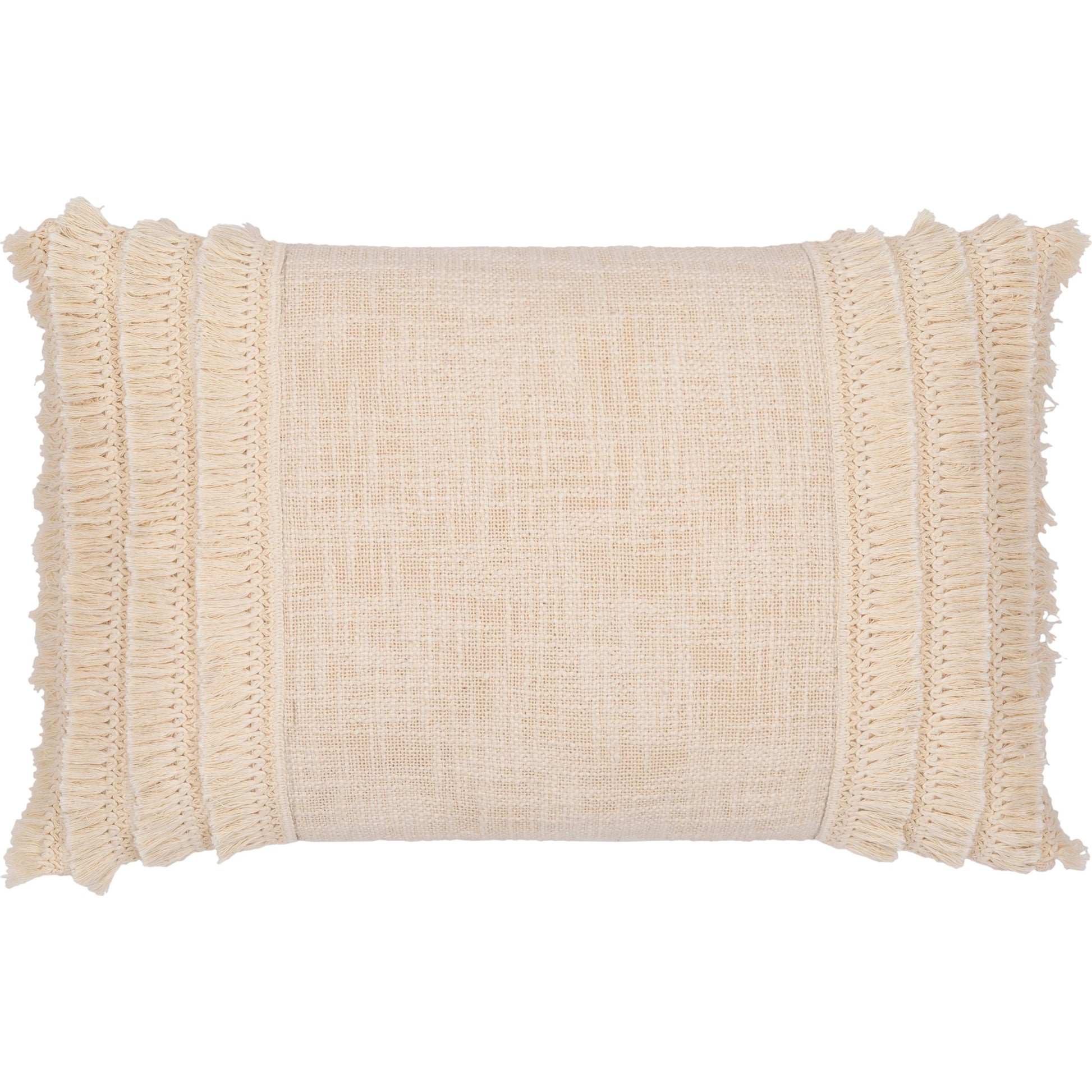 Kandie Pillow - 10980 by Surya in cream. Made from front: 100% cotton, back: 100% cotton in a modern style.