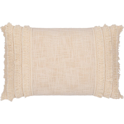 Kandie Pillow - 10980 by Surya in cream. Made from front: 100% cotton, back: 100% cotton in a modern style.