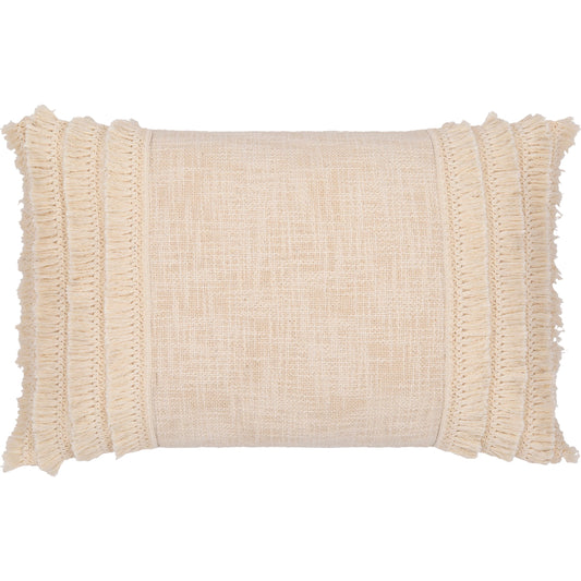 Kandie Pillow - 10980 by Surya in cream. Made from front: 100% cotton, back: 100% cotton in a modern style.