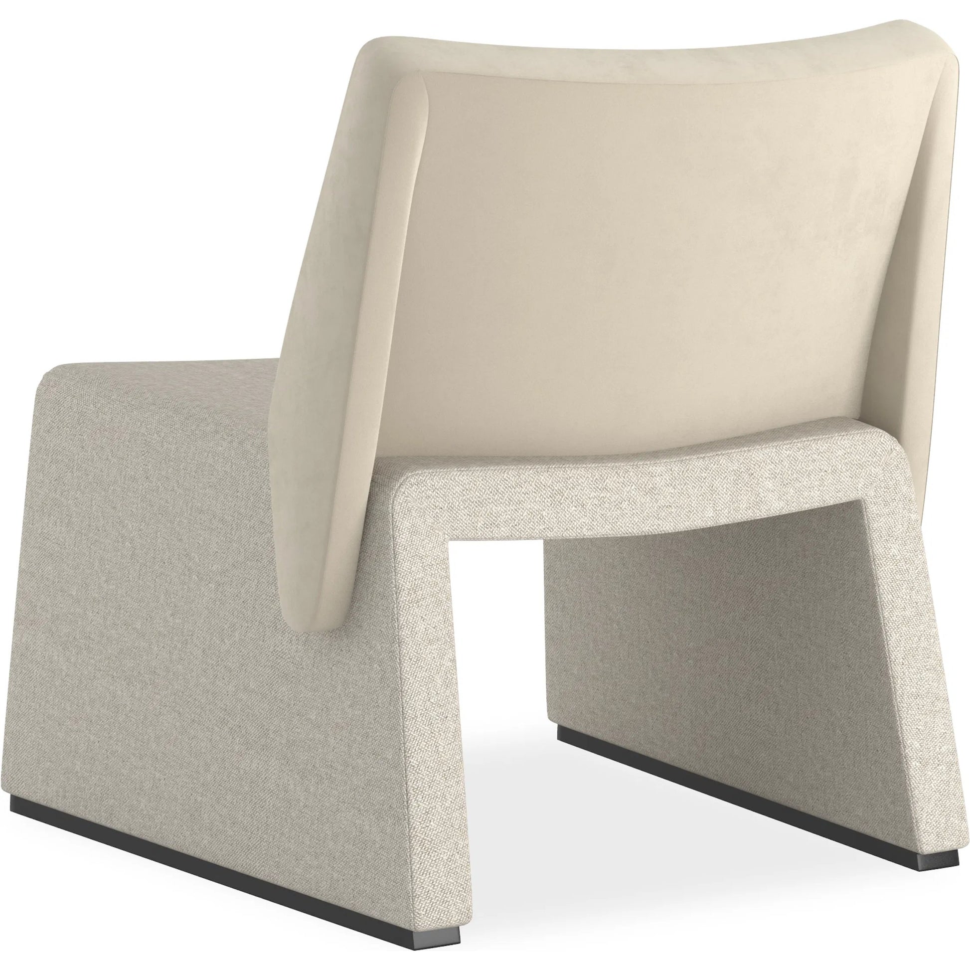 Et Voila Chair by Caracole in pumice and dark chocolate. Made from birch in a unique style.