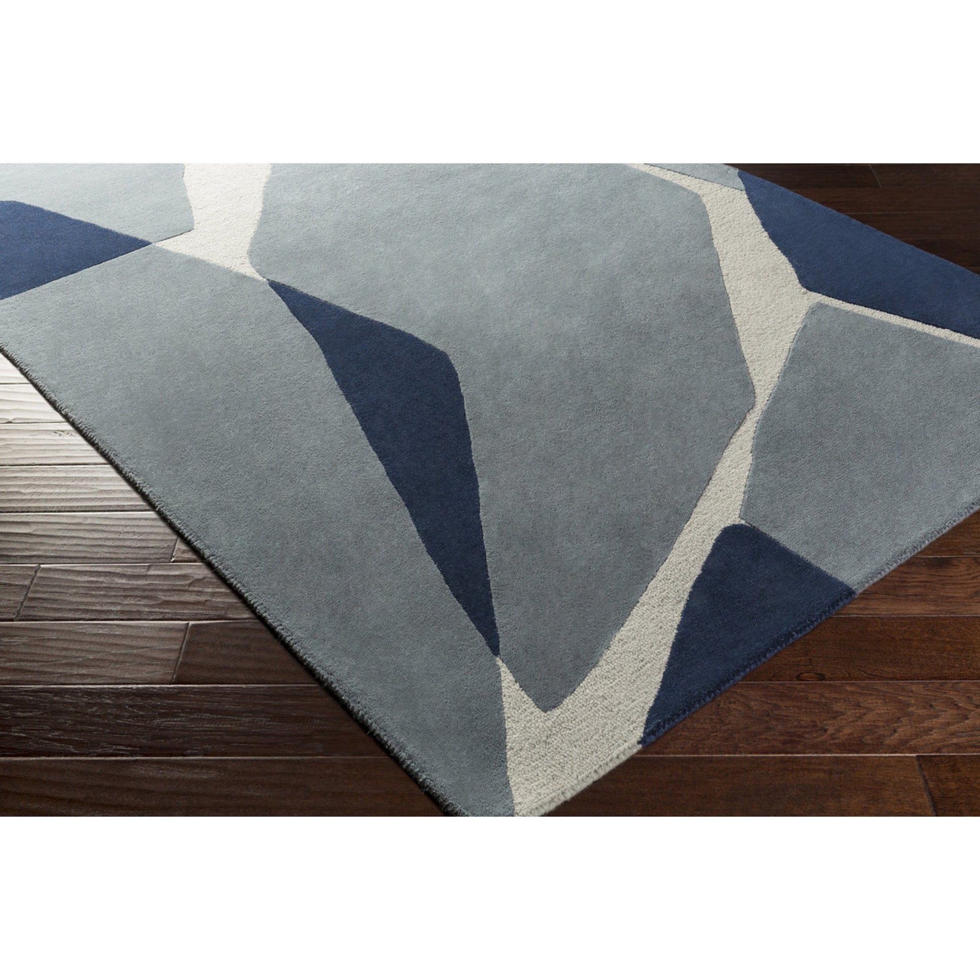 Kennedy KDY-3017 Rug by Livabliss in blue, navy, light slate. Made from 100% wool in a unique style.