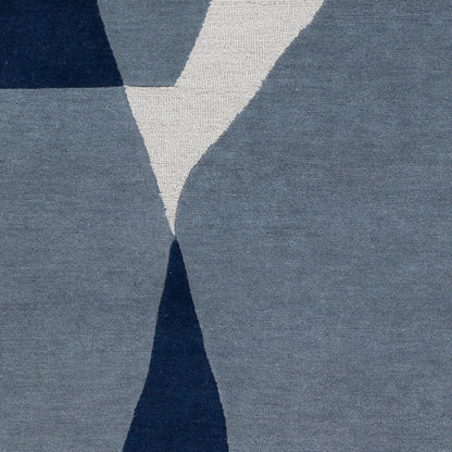 Kennedy KDY-3017 Rug by Livabliss in blue, navy, light slate. Made from 100% wool in a unique style.