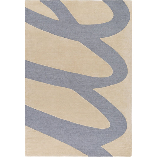 Kennedy Rug - 15529 by Surya in tan, denim. Made from 100% wool in a unique style.