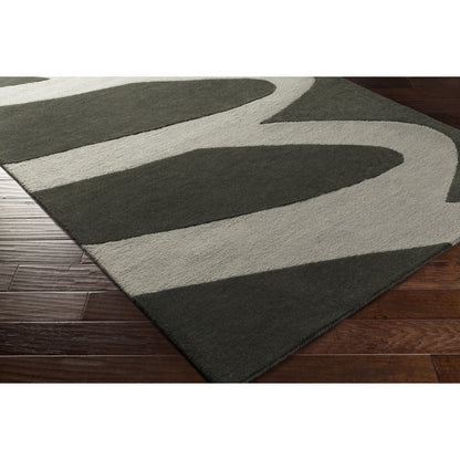 Kennedy Rug - 15529 by Surya in tan, denim. Made from 100% wool in a unique style.