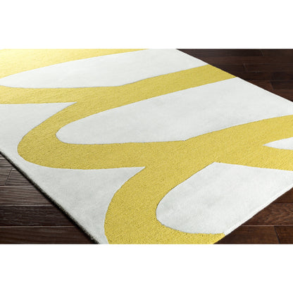 Kennedy Rug - 15529 by Surya in tan, denim. Made from 100% wool in a unique style.