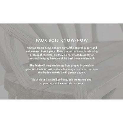 Faux Bois Planter by Currey and Company in portland, faux bois. Made from concrete, iron in a rustic style.
