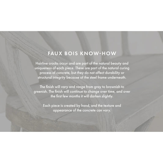 Faux Bois Planter by Currey and Company in portland, faux bois. Made from concrete, iron in a rustic style.