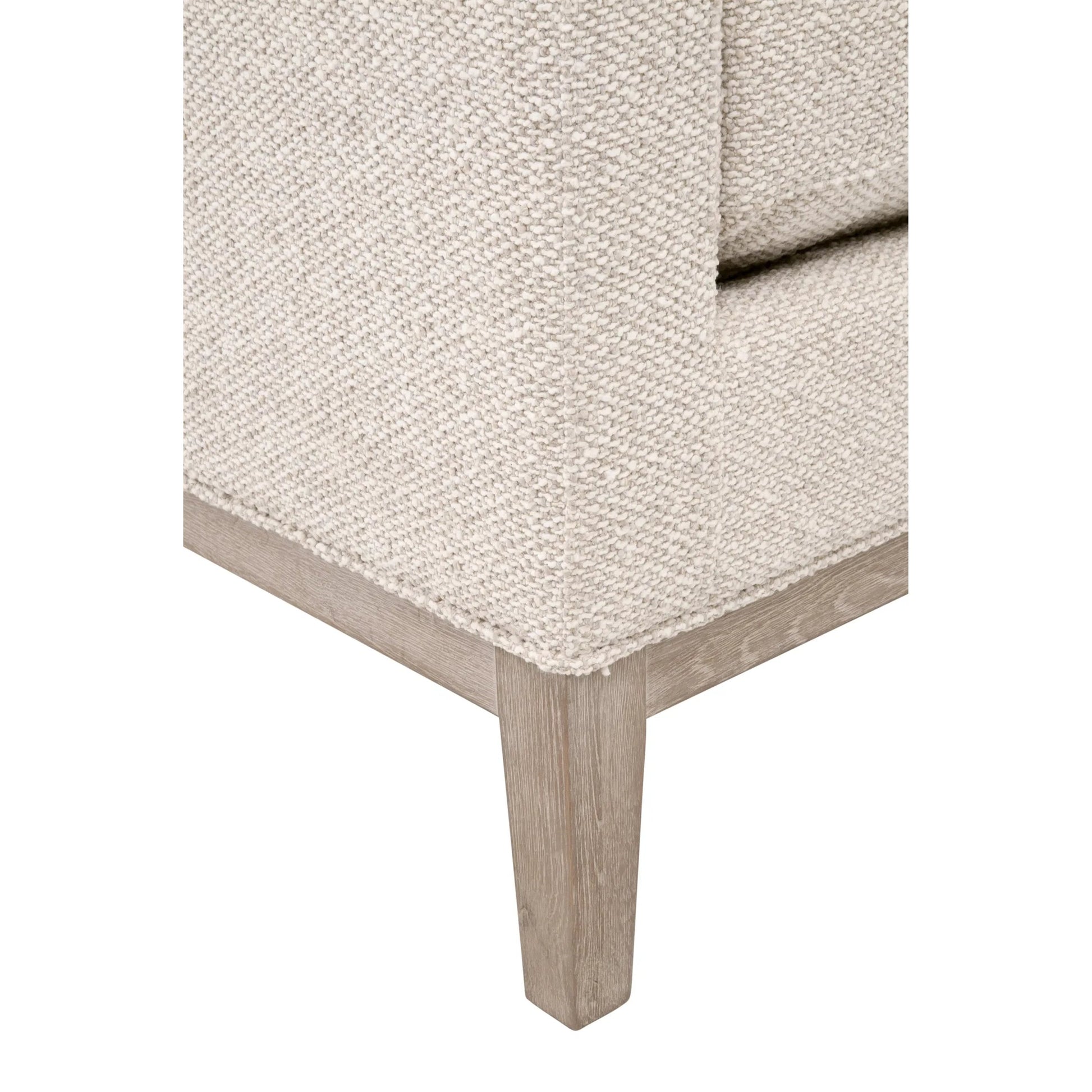 Keaton Upholstered Accent Stool by Essentials For Living in livesmart gellar, linen, natural gray oak. Made from solid oak wood, mdf, plywood in a transitional style.