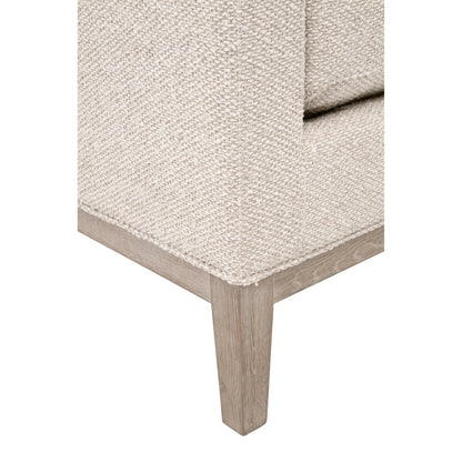 Keaton Upholstered Accent Stool by Essentials For Living in livesmart gellar, linen, natural gray oak. Made from solid oak wood, mdf, plywood in a transitional style.