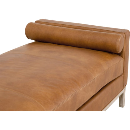 Keaton Daybed by Essentials For Living in bisque and natural gray, bisque. Made from solid oak wood, 55% linen, 45% polyester fabric, foam in a modern style.