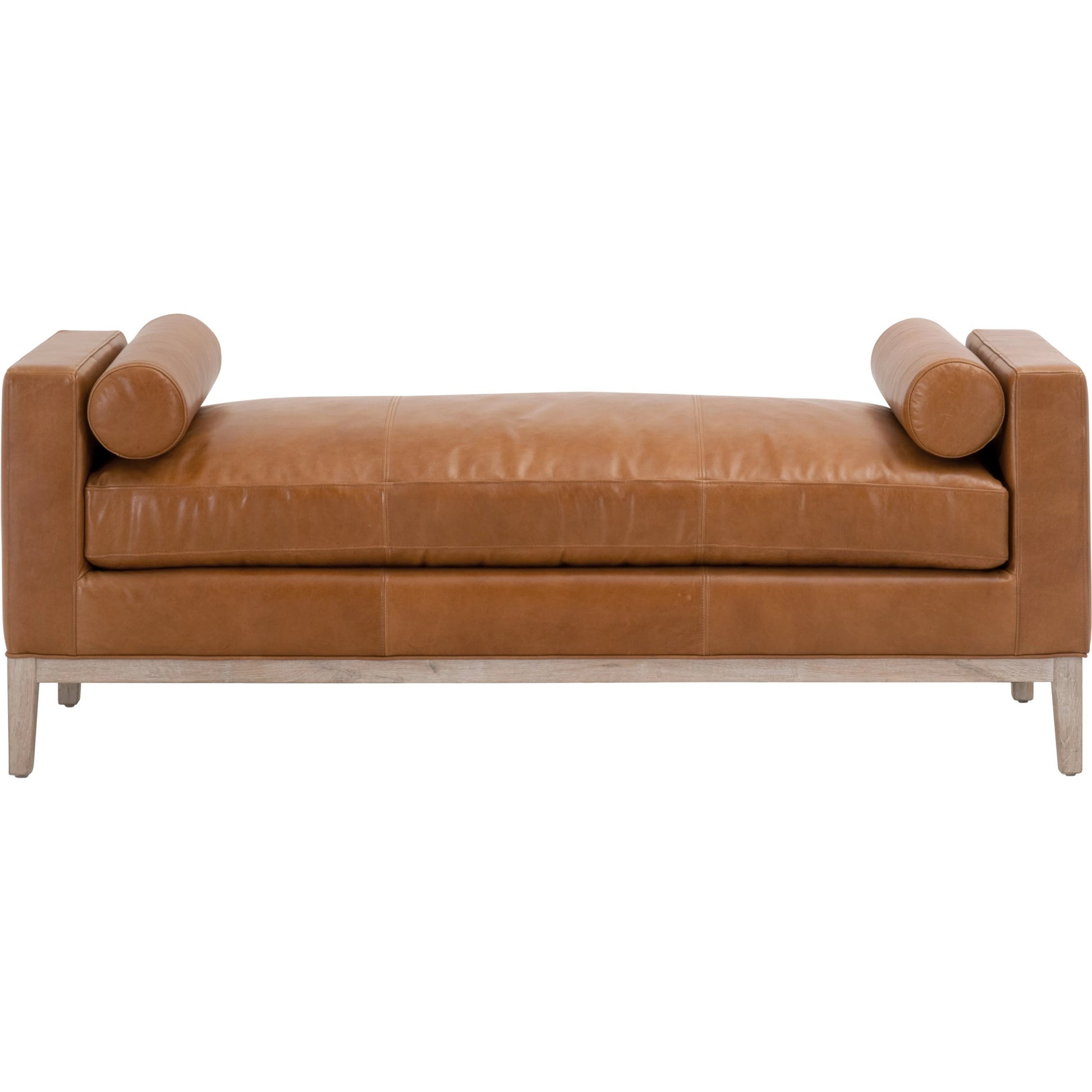 Keaton Upholstered Bench by Essentials For Living in pearl and livesmart peyton pearl, natural gray oak. Made from solid oak wood, 98% polyester, 2% nylon fabric, foam in a transitional style.