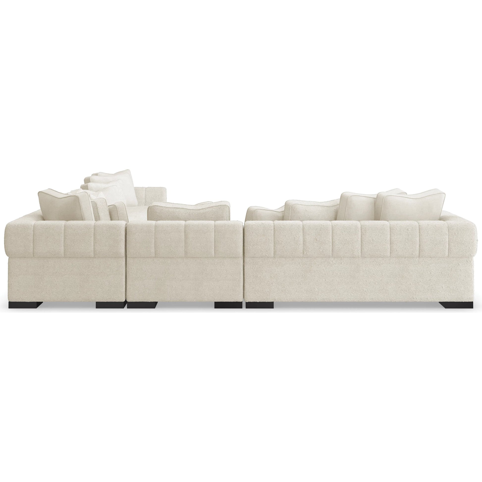 Edge Raf Loveseat by Caracole in satin ebony. Made from birch in a modern style.