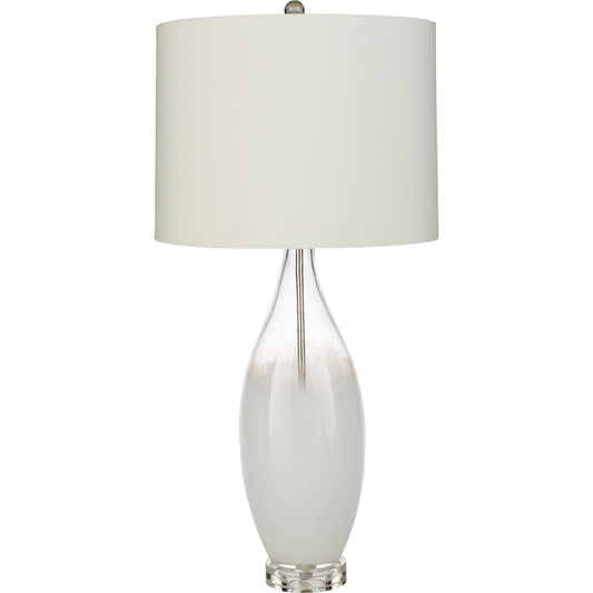Kehlani - 23146 by Surya in white and white. Made from polyester, glass, crystal, metal in a modern style.