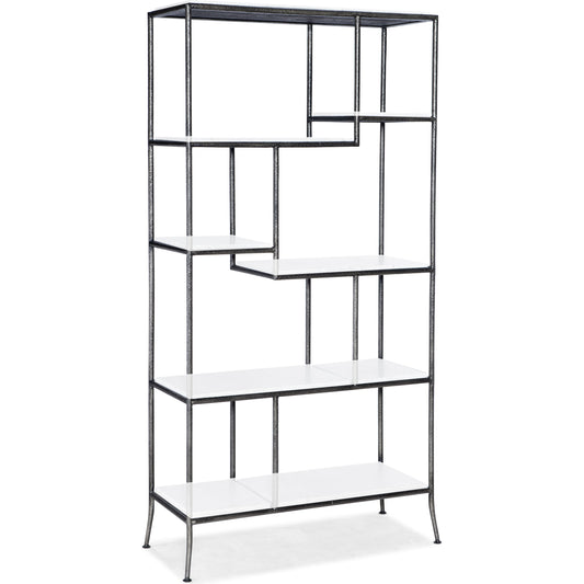 Commerce & Market Bookcase Frame by Hooker Furniture in carbon. Made from carbon steel in a transitional style.