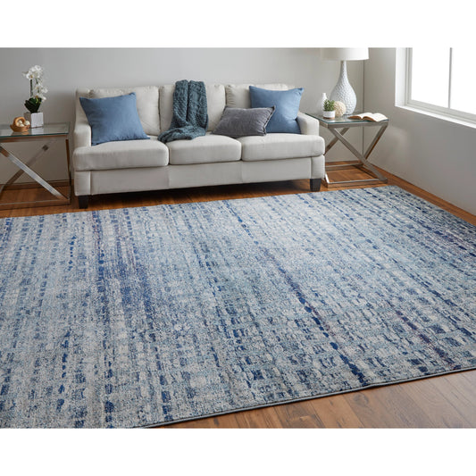 Edgemont Rug - 39ILF by Feizy in blue, ivory. Made from polypropylene, polyester in a unique style.