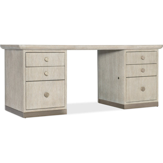 001 SI-2133622 | Primary Silo | Modern Mood Executive Desk by Hooker Furniture. Made from oak veneers, metal in a modern style.