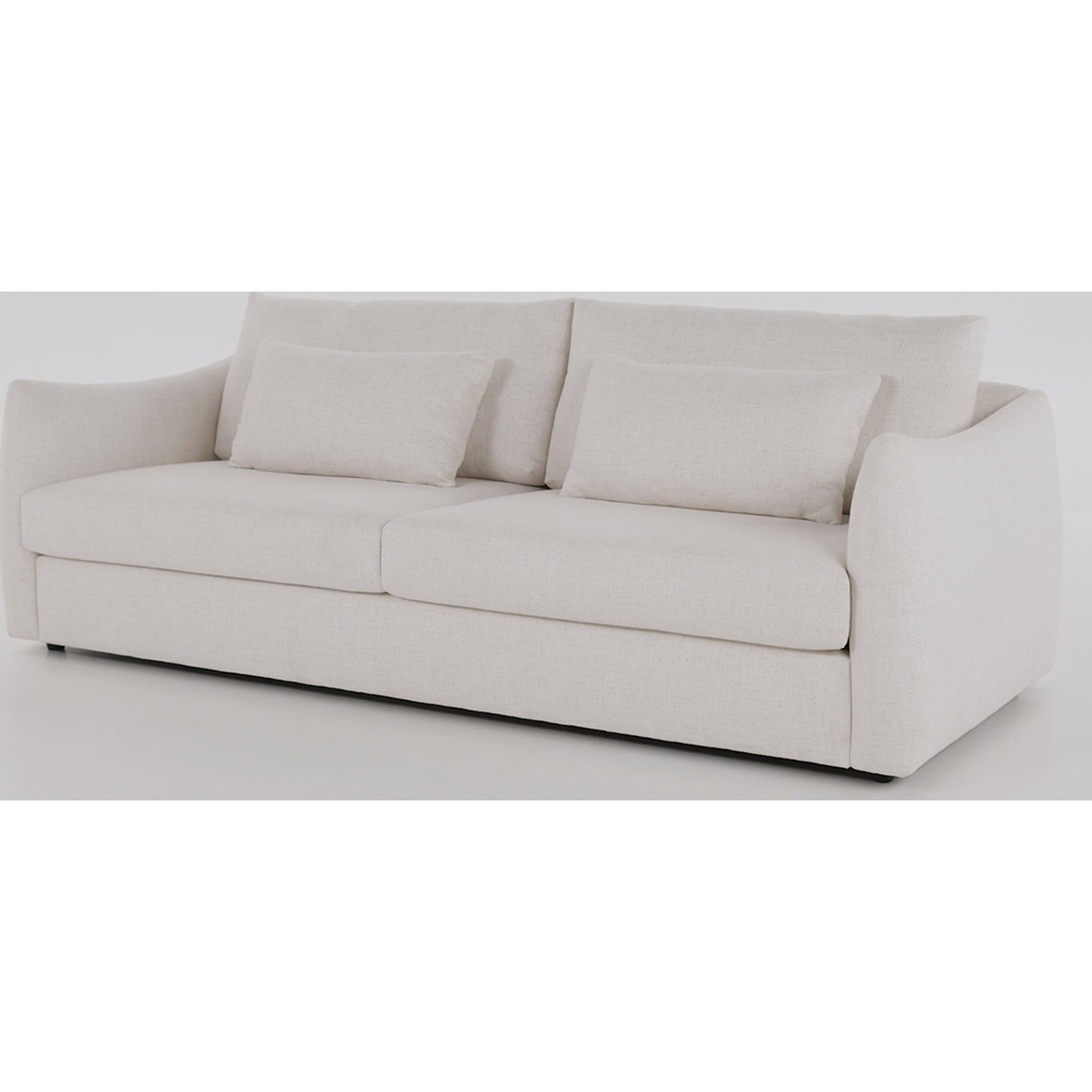 Kelsey Sofa by Four Hands in dover crescent. Made from 71% viscose (rayon), 17% polyester, 12% flax, linen, poplar plywood, 100% polyester in a modern style.