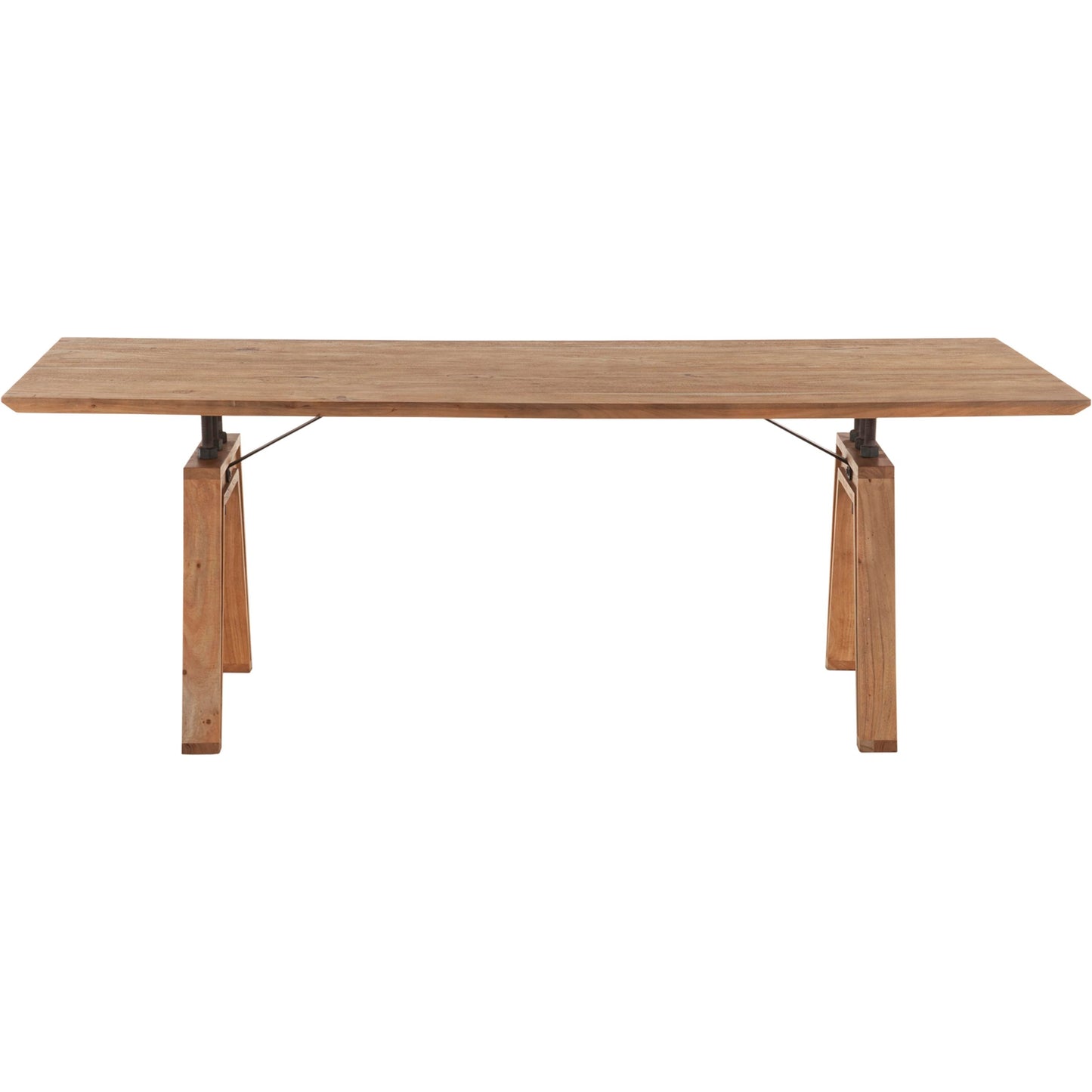 006 SI-2004300 | Additional Silo | Landmark 84" Dining Table by LH Imports in brown. Made from acacia, metal in a modern style.