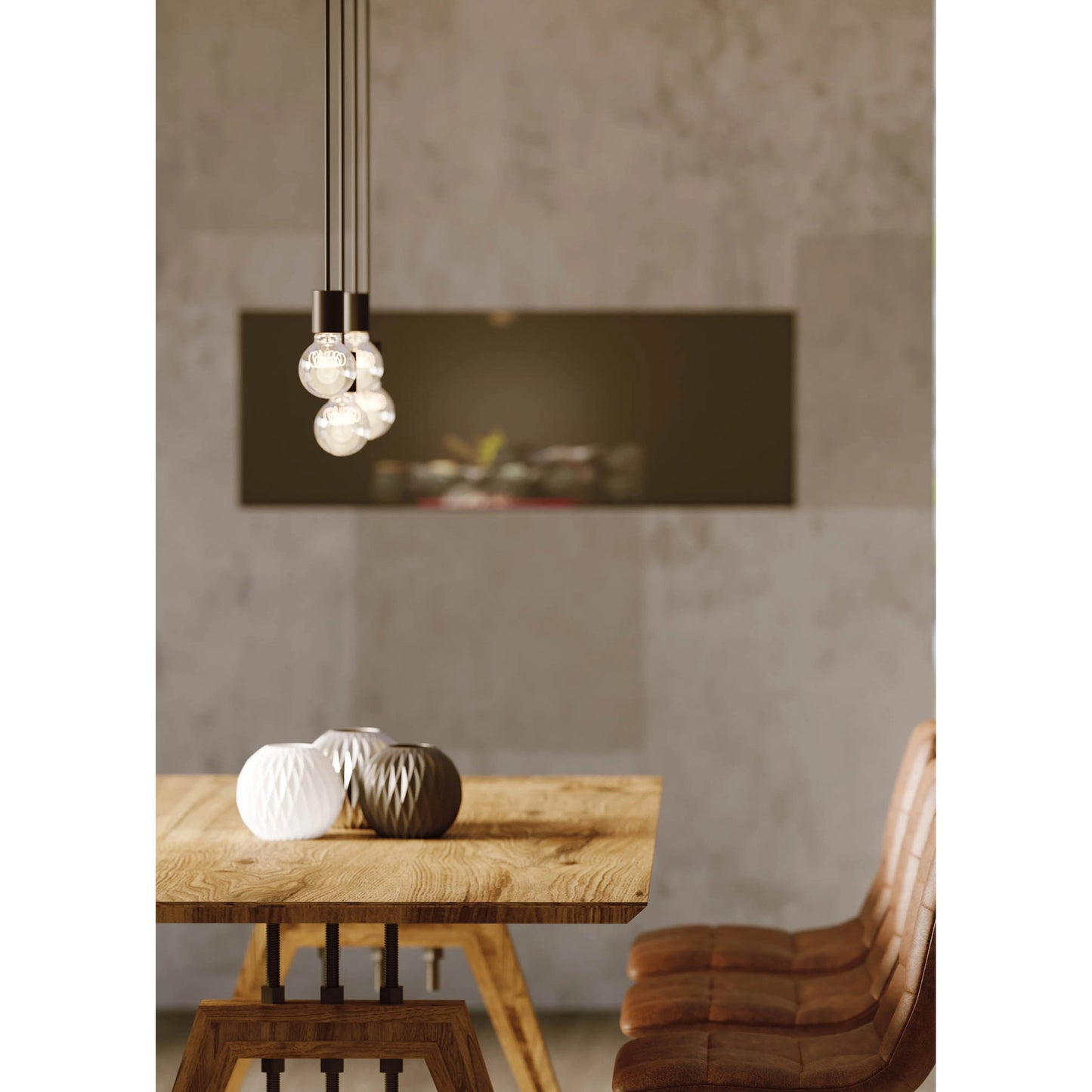 009 SI-2004300 | Lifestyle | Landmark 84" Dining Table by LH Imports in brown. Made from acacia, metal in a modern style.
