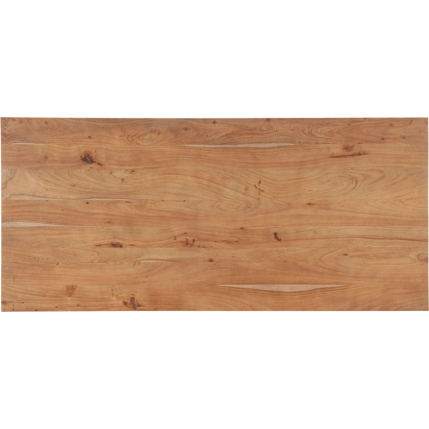 015 SI-2004300 | Additional Silo | Landmark 84" Dining Table by LH Imports in brown. Made from acacia, metal in a modern style.