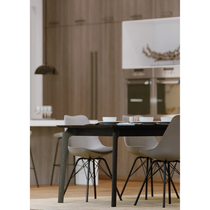 Kenzo 71" Dining Table by LH Imports. Made from mango in a modern style.