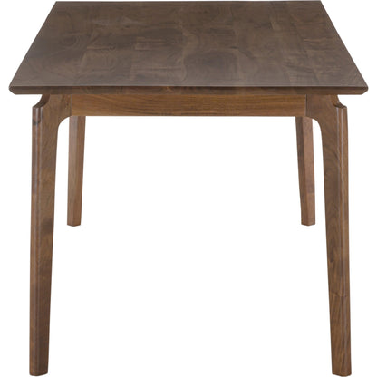 Kenzo 71" Dining Table by LH Imports. Made from mango in a modern style.